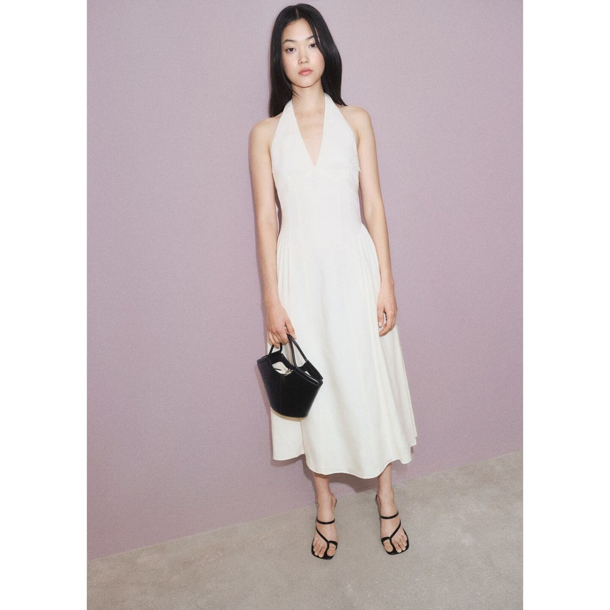 MANGO - Vestido Largo Casual Mujer Mango