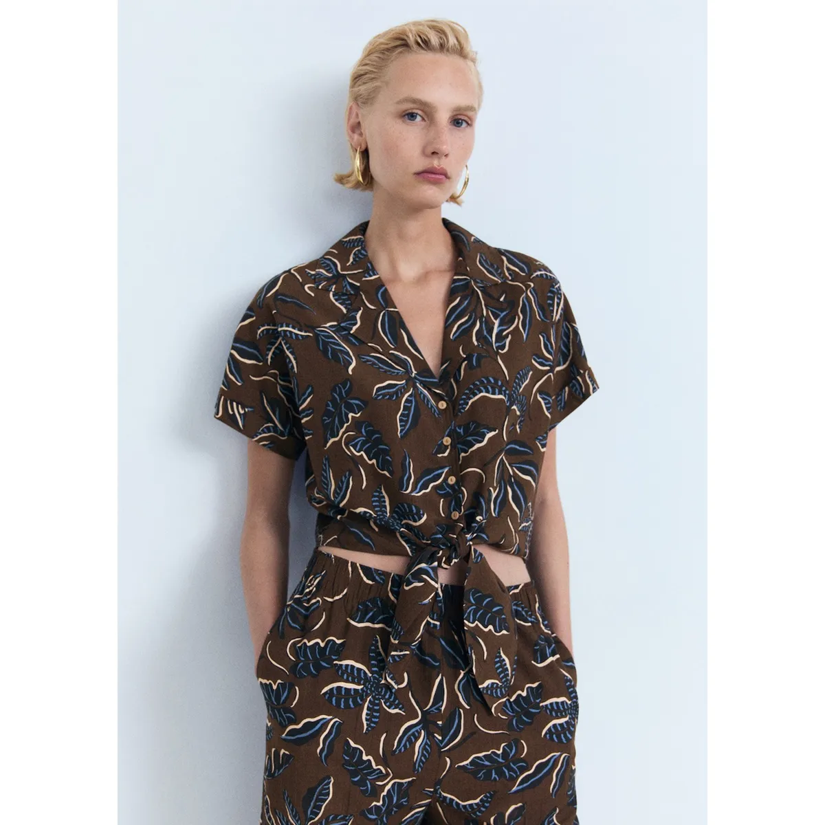 MANGO - Blusa Casual Mujer Mango