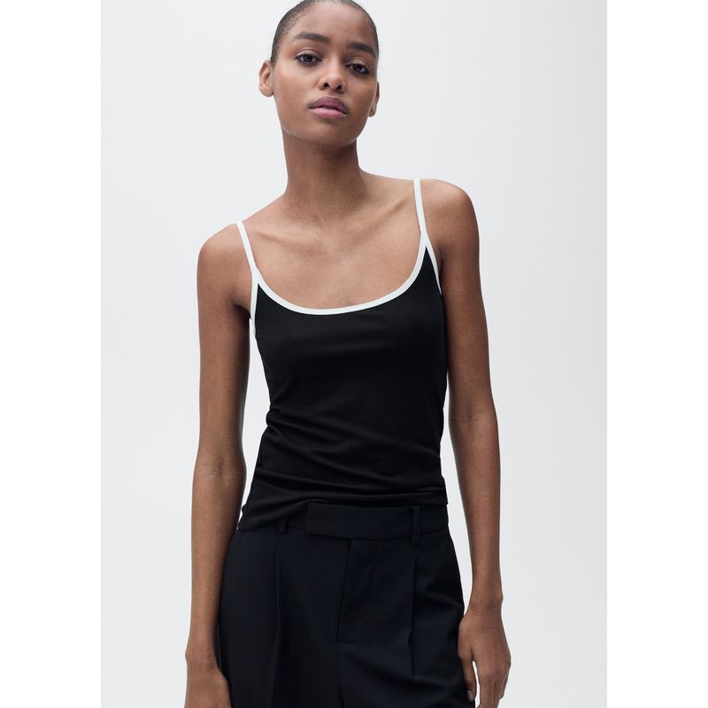 MANGO - Top Casual Mujer Mango