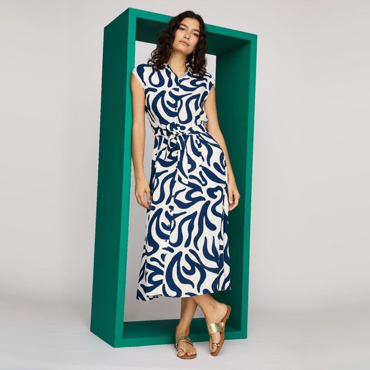 MANGO - Vestido Largo Casual Mujer Mango