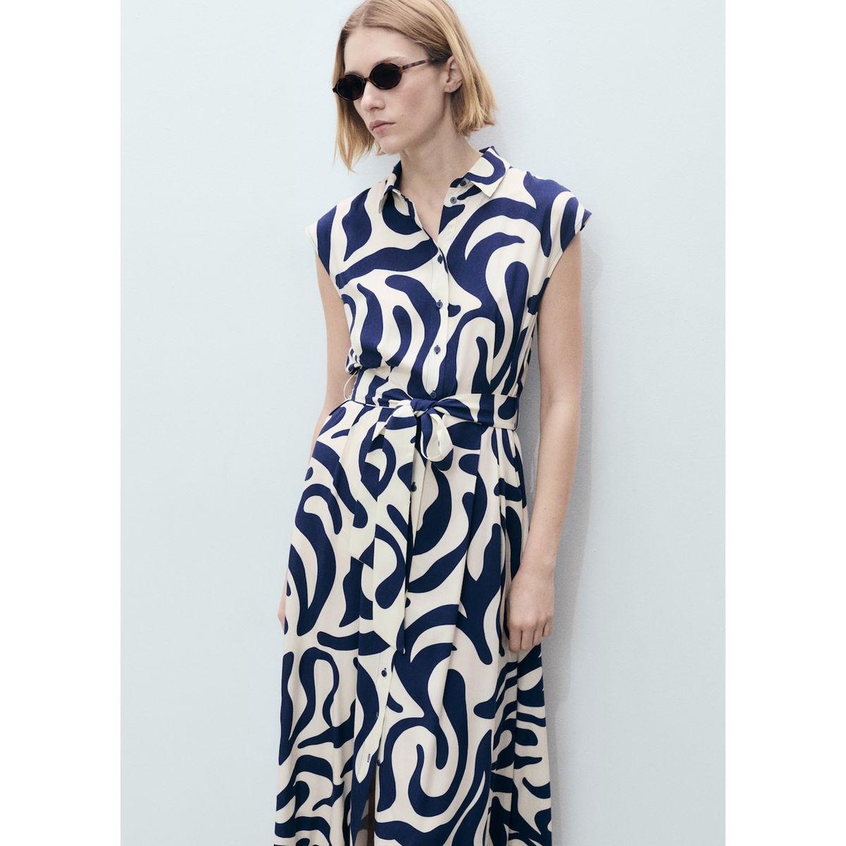 MANGO - Vestido Largo Casual Mujer Mango