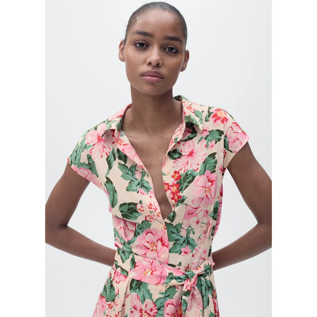 MANGO - Vestido Largo Casual Mujer Mango