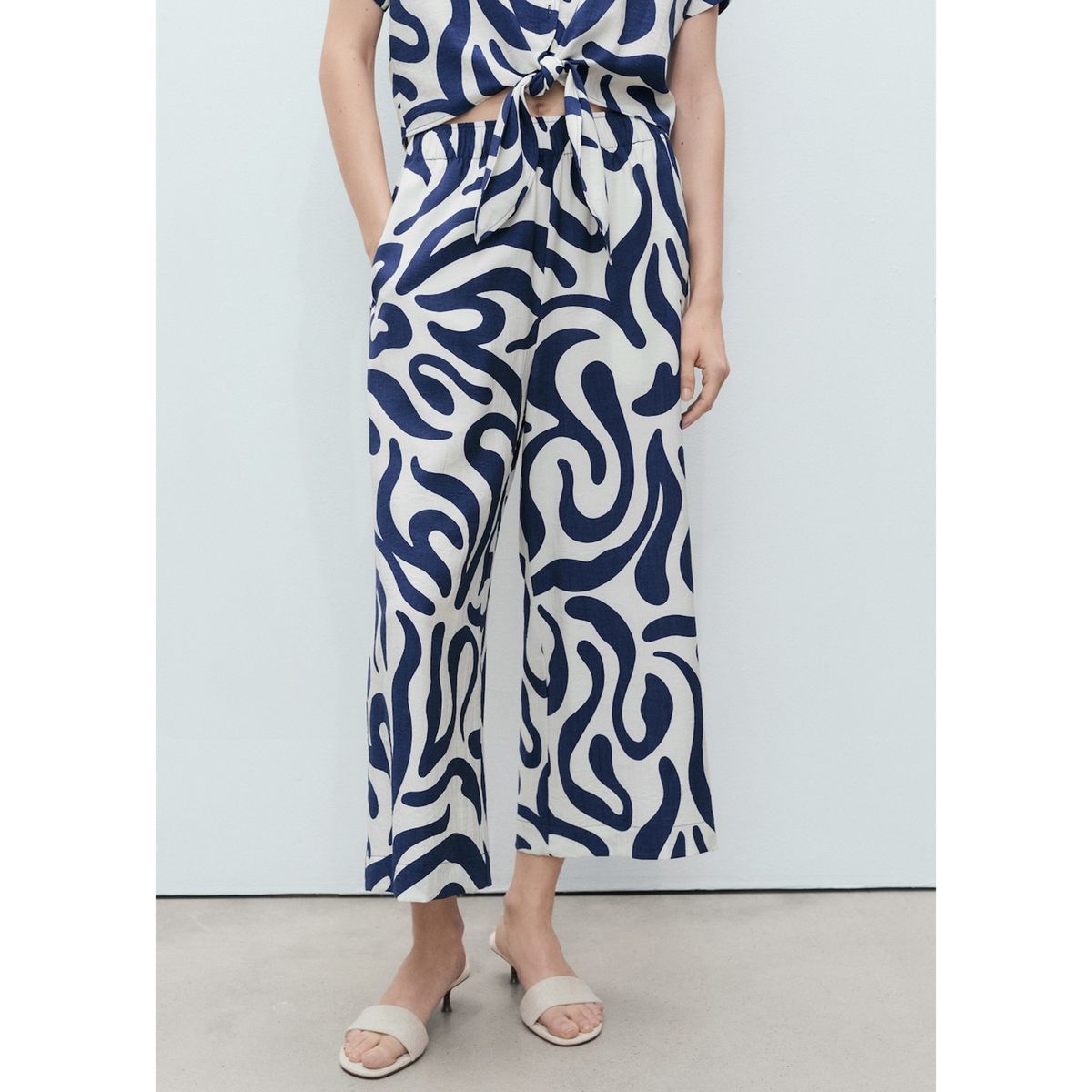 MANGO - Pantalón Culotte Mujer Mango.