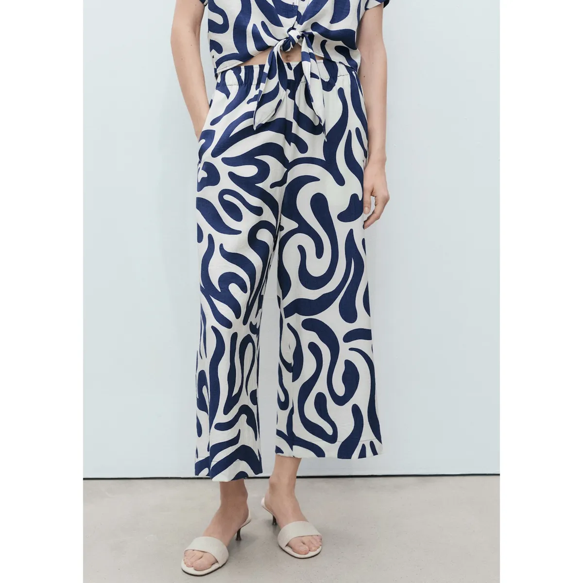 MANGO - Pantalón Culotte Mujer Mango