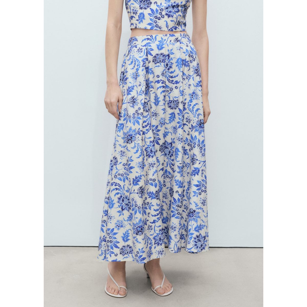 MANGO - Falda Larga Casual Mujer Mango