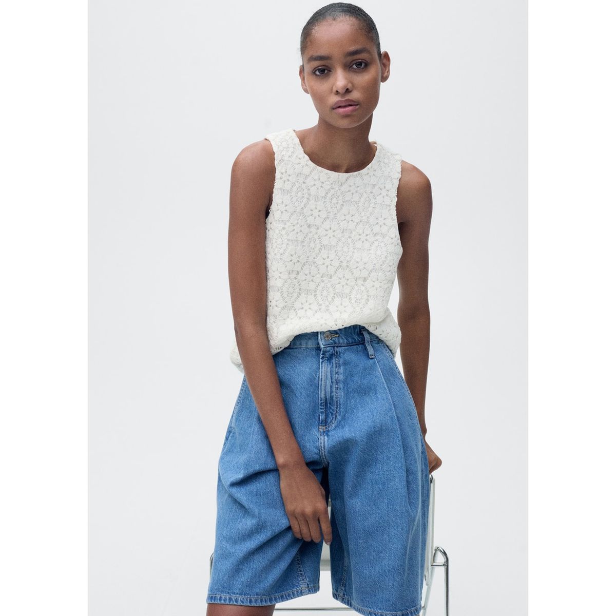 MANGO - Top Casual Mujer Mango