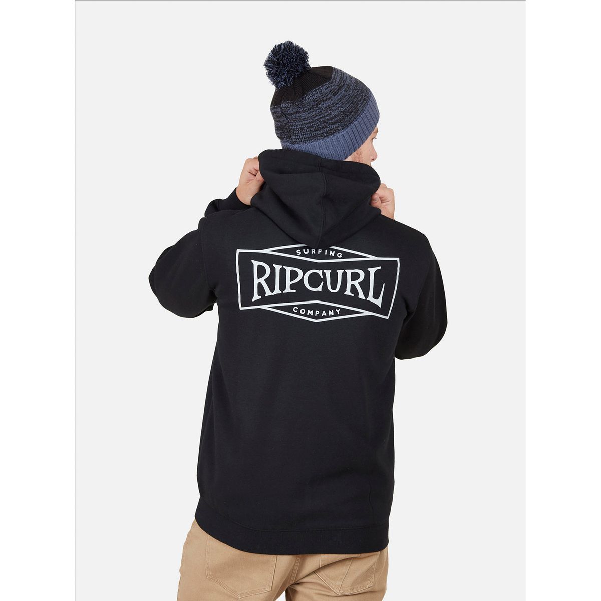 RIP CURL - Polera Fullzipper Algodón Hombre Rip Curl