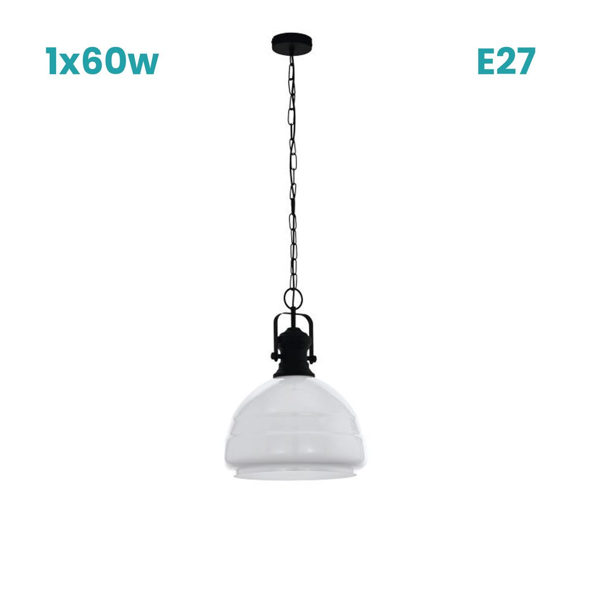 EGLO - Lamp Colgante Combwich 1 1x60w