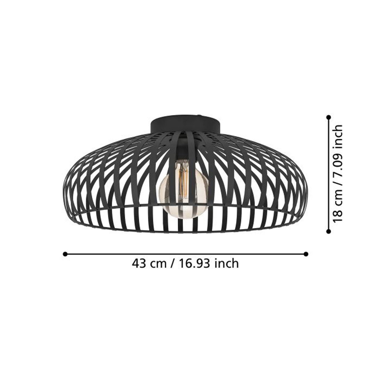 EGLO - Lamp De Techo Mogano 3 1x40w