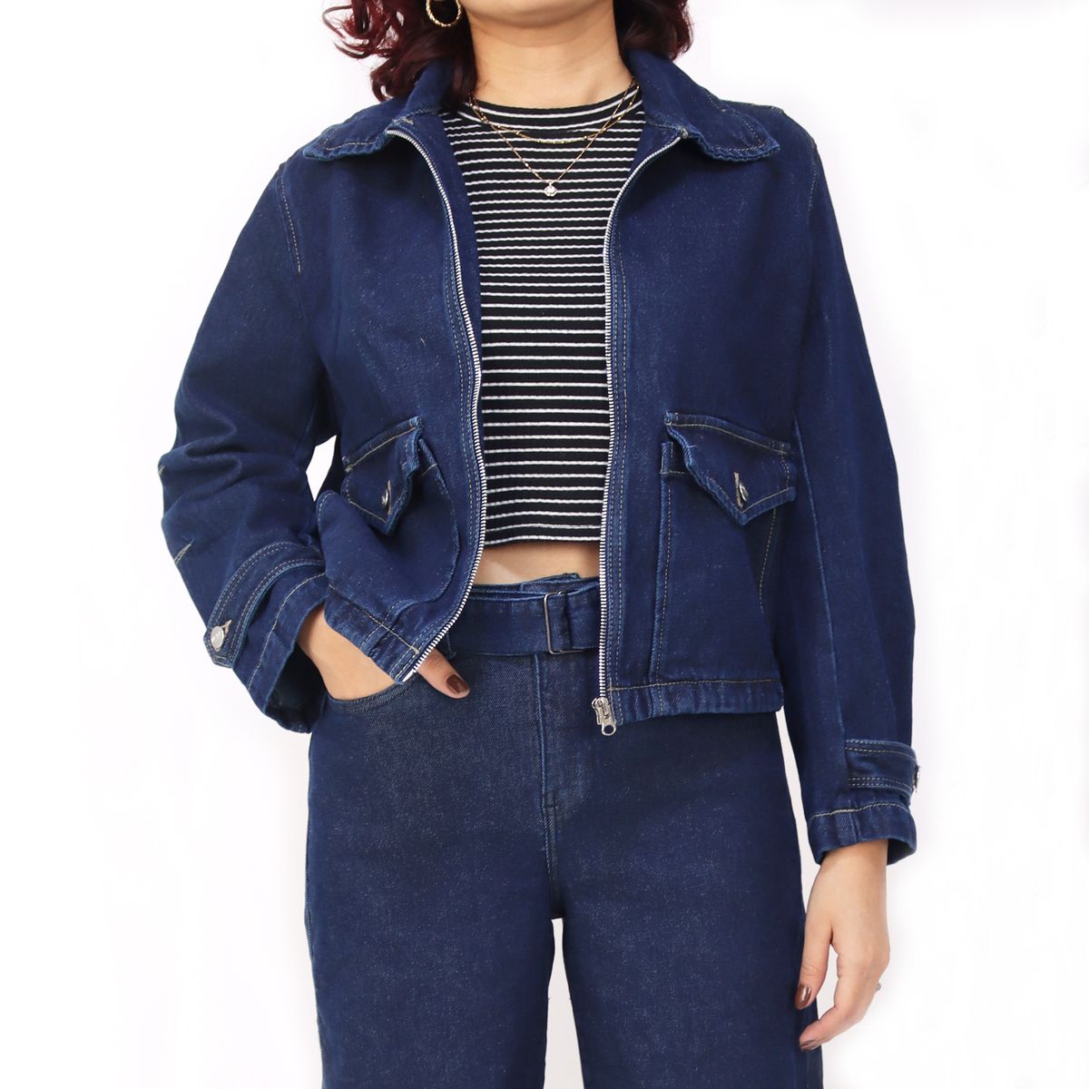 KAYRA POBLET - Casaca De Jean Mujer Kayra Poblet