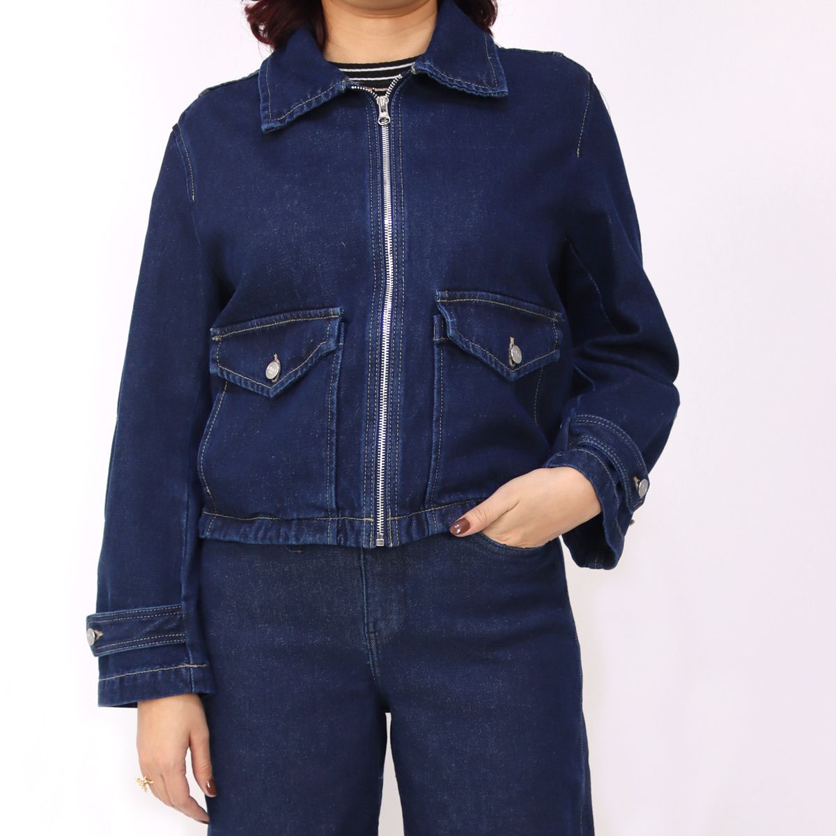 KAYRA POBLET - Casaca De Jean Mujer Kayra Poblet