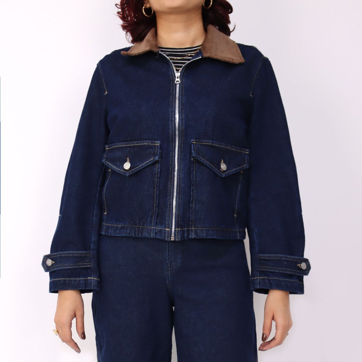 KAYRA POBLET - Casaca De Jean Mujer Kayra Poblet