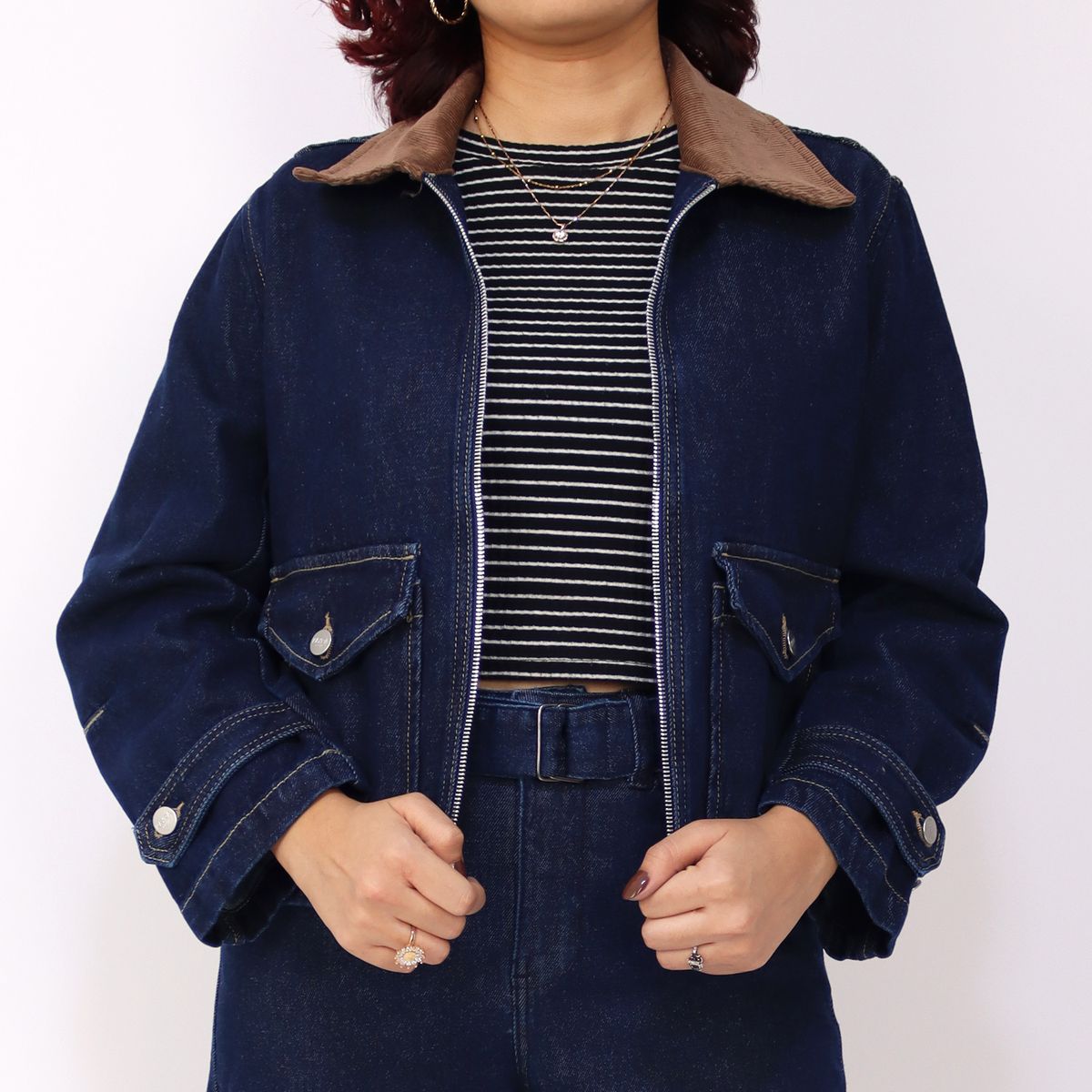 KAYRA POBLET - Casaca De Jean Mujer Kayra Poblet