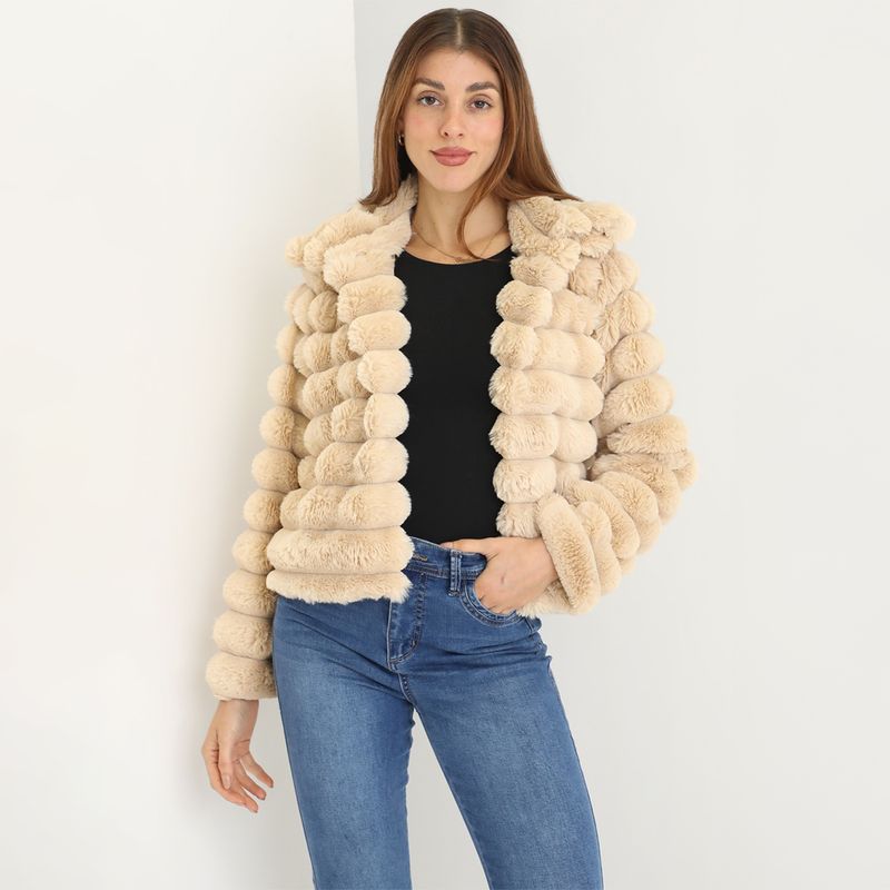 ELLE - Abrigo Casual Mujer Elle