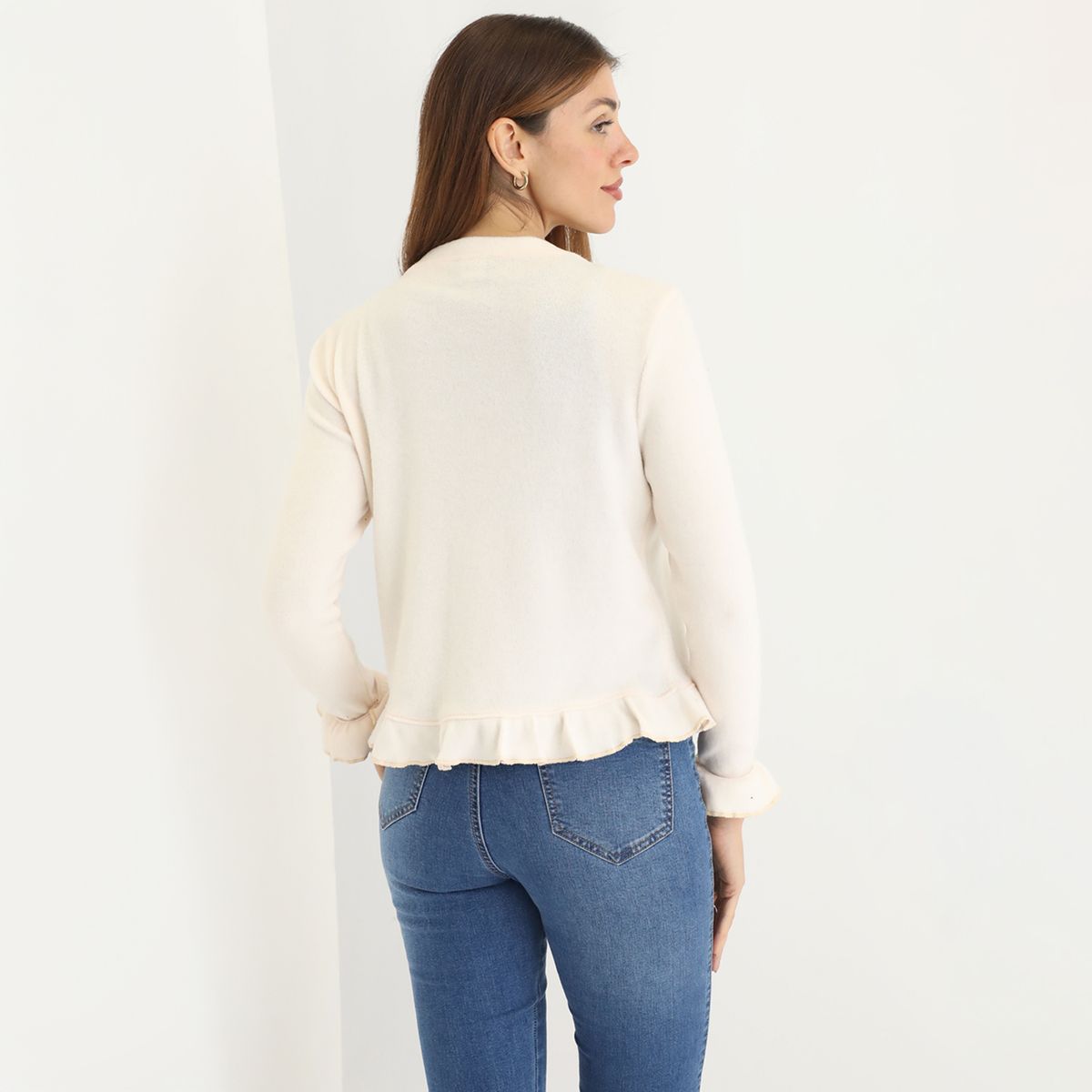 ELLE - Cardigan Casual Mujer Elle
