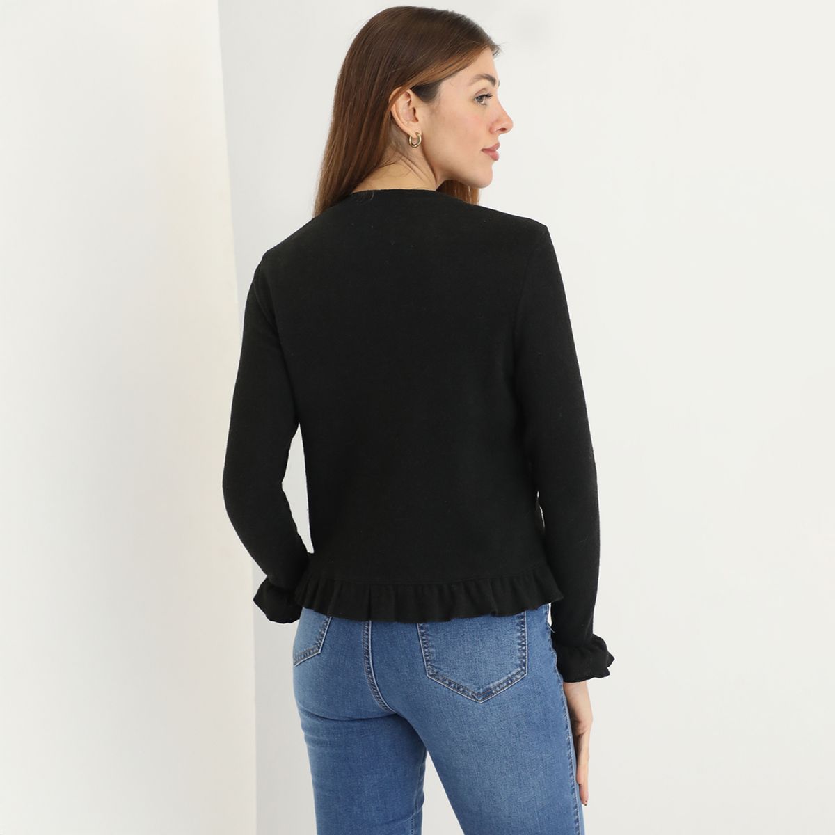 ELLE - Cardigan Casual Mujer Elle