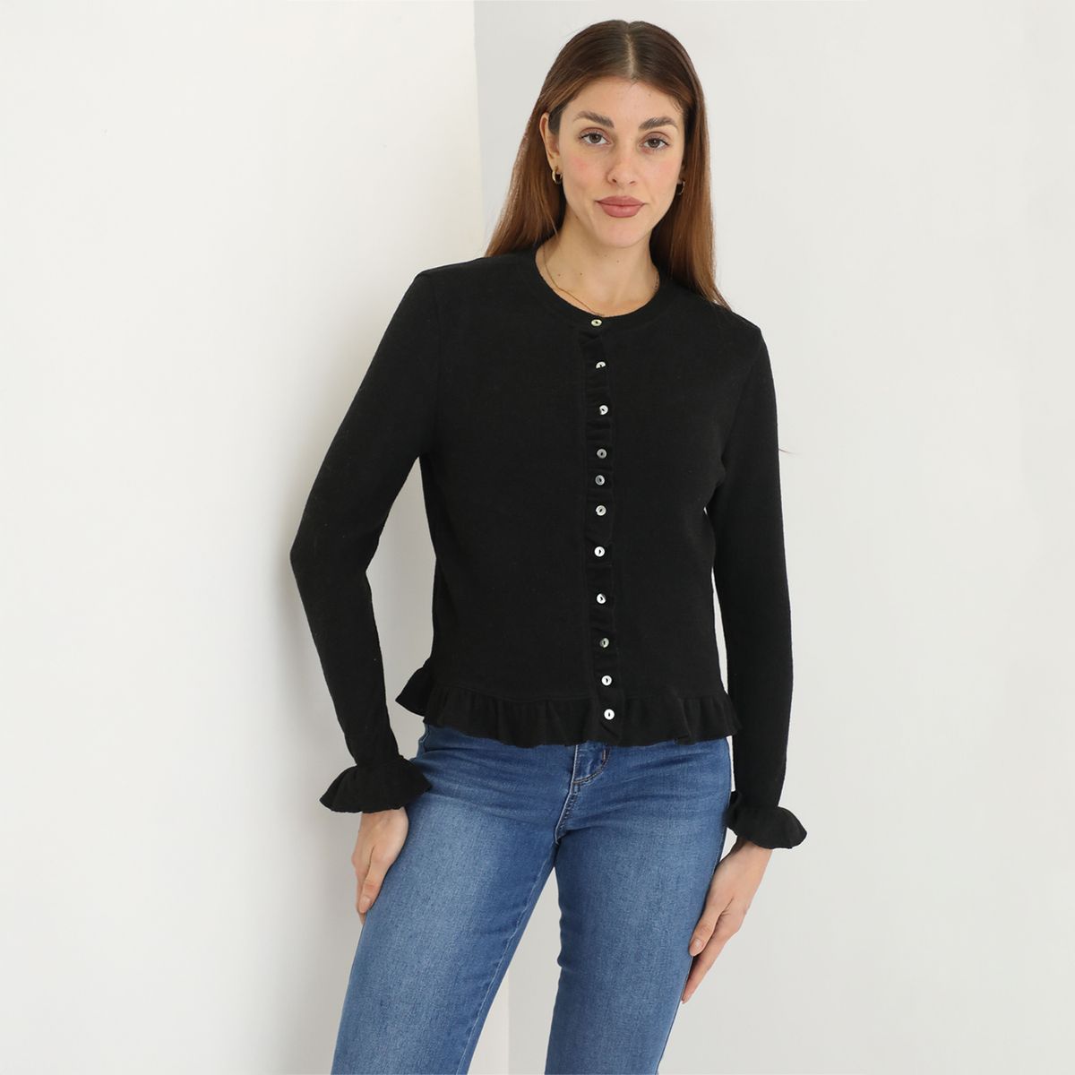 ELLE - Cardigan Casual Mujer Elle