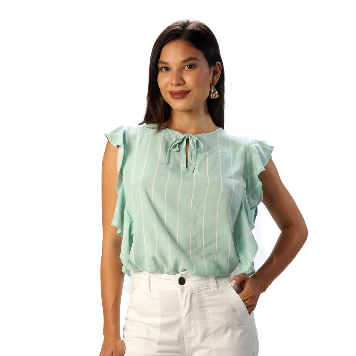 FORDAN JEANS - Blusa C/bobos Cod3911