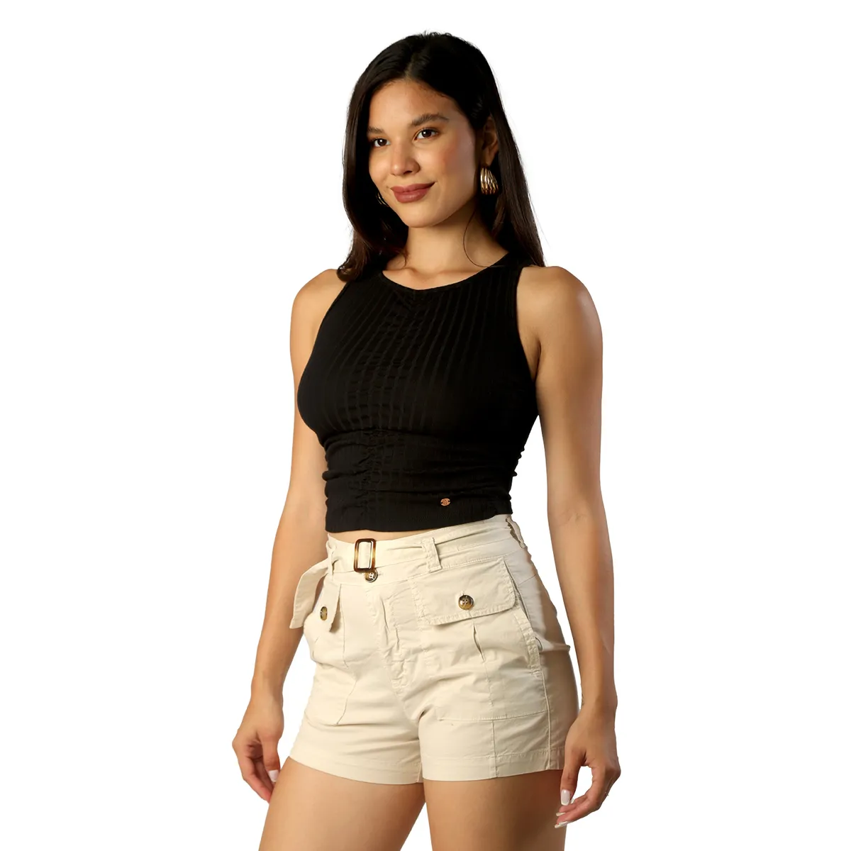 FORDAN JEANS - Short Bols.parche Correa Cod3900