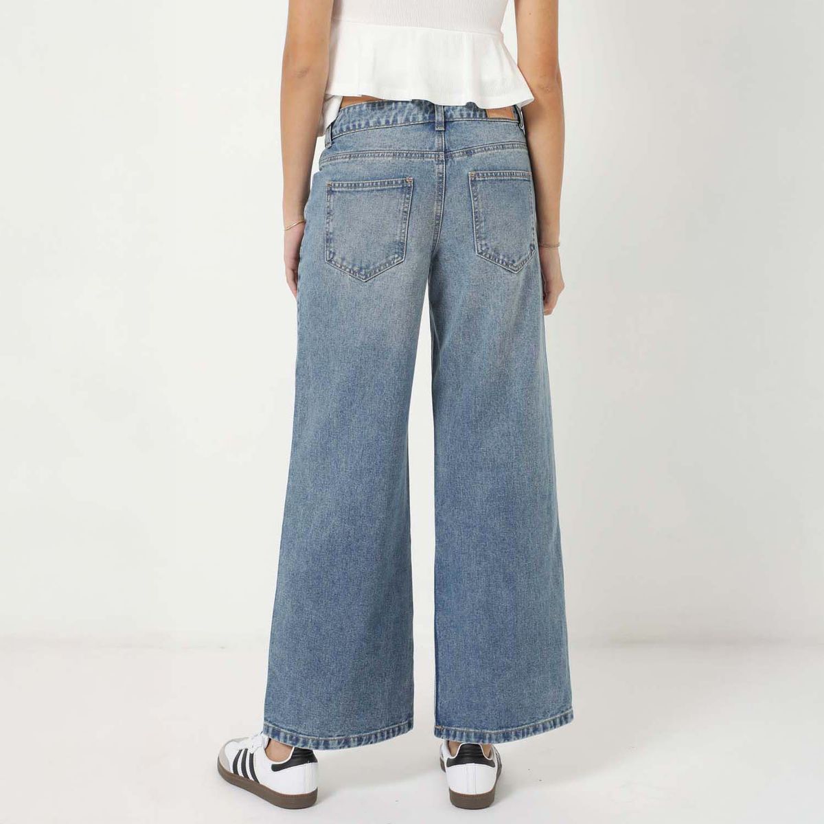 DENIMLAB - Jean Wide Leg Tiro Bajo Mujer Denimlab