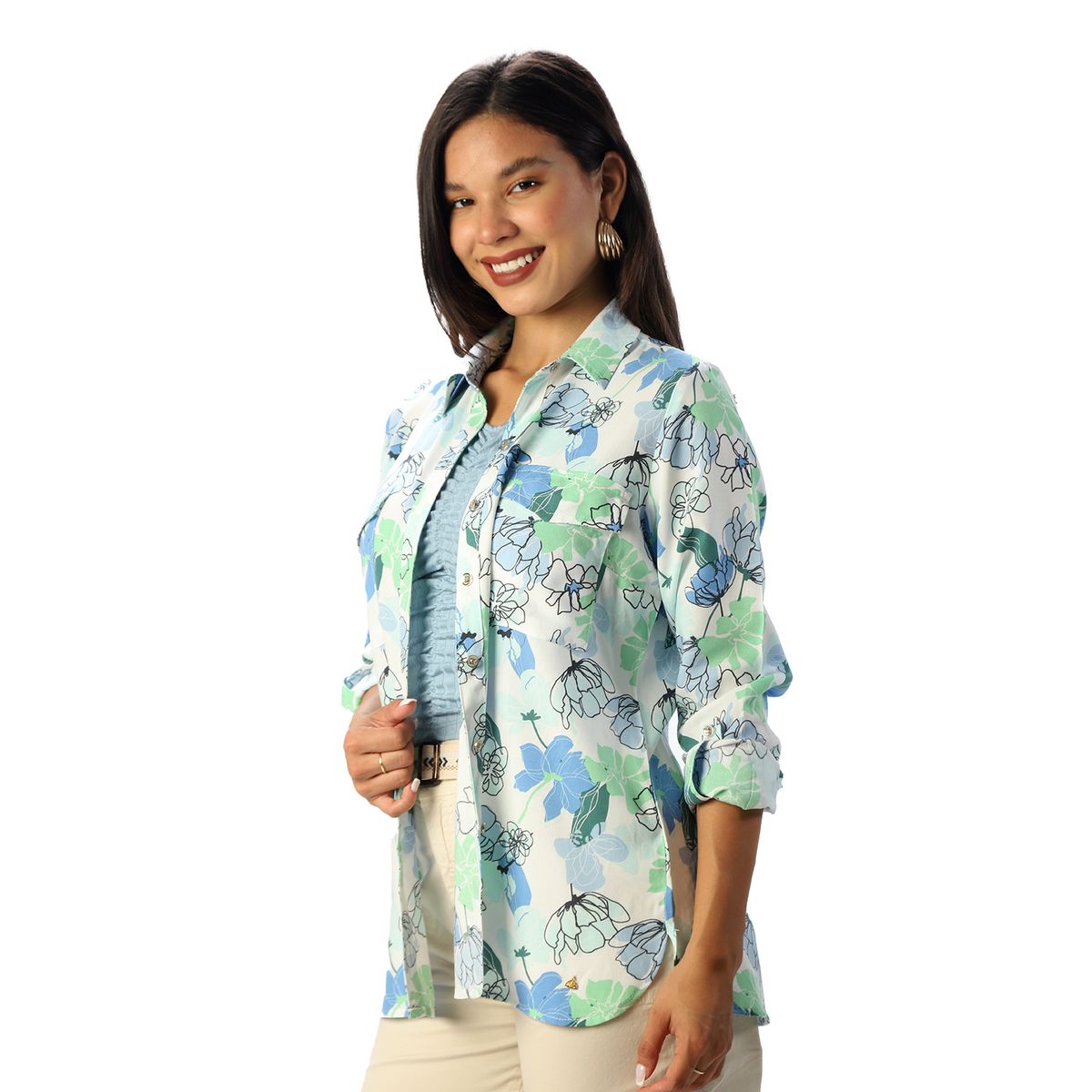 FORDAN JEANS - Blusa C/traba Manga Larga Cod3927