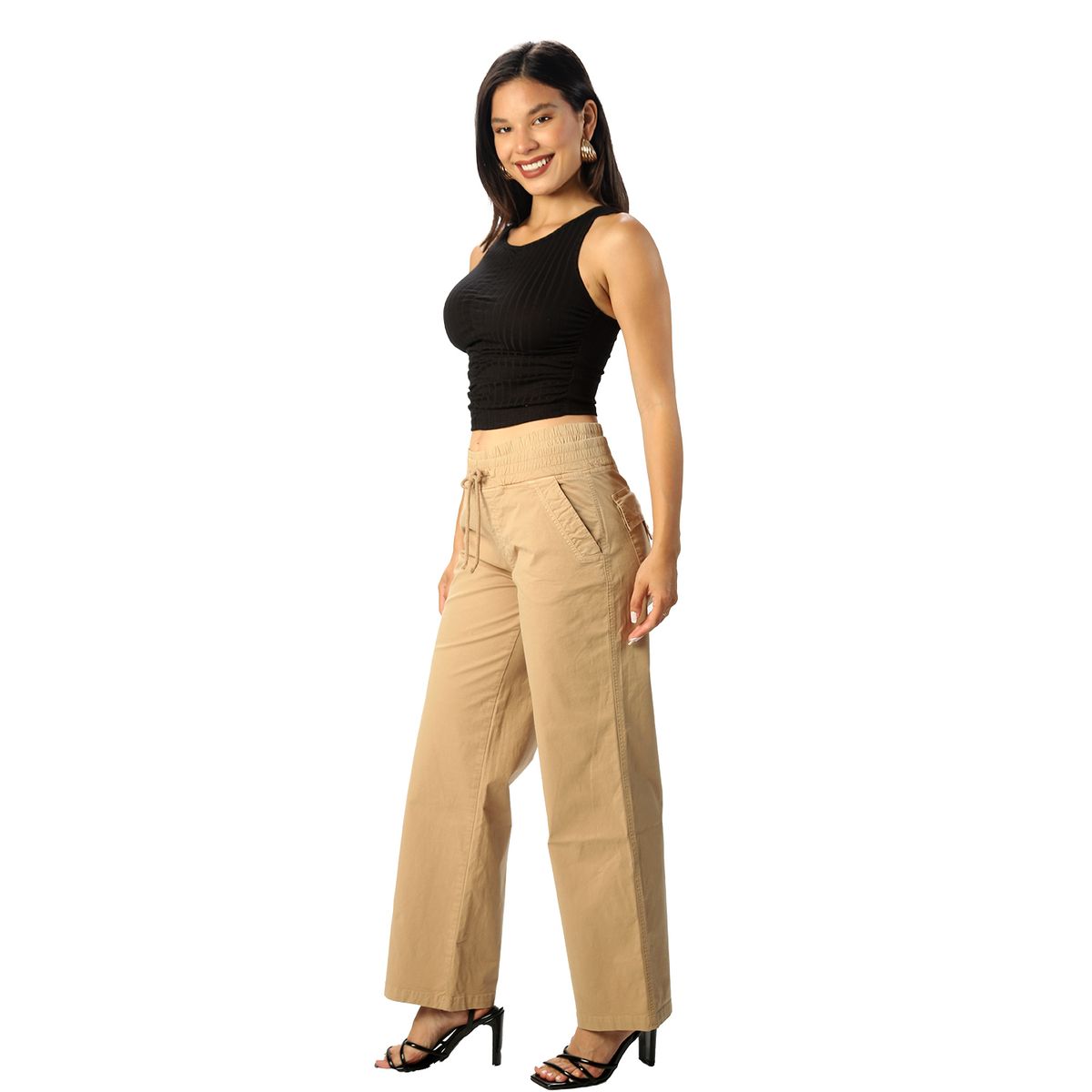 FORDAN JEANS - Pantalon C/elast.doble Pret.cod3897.