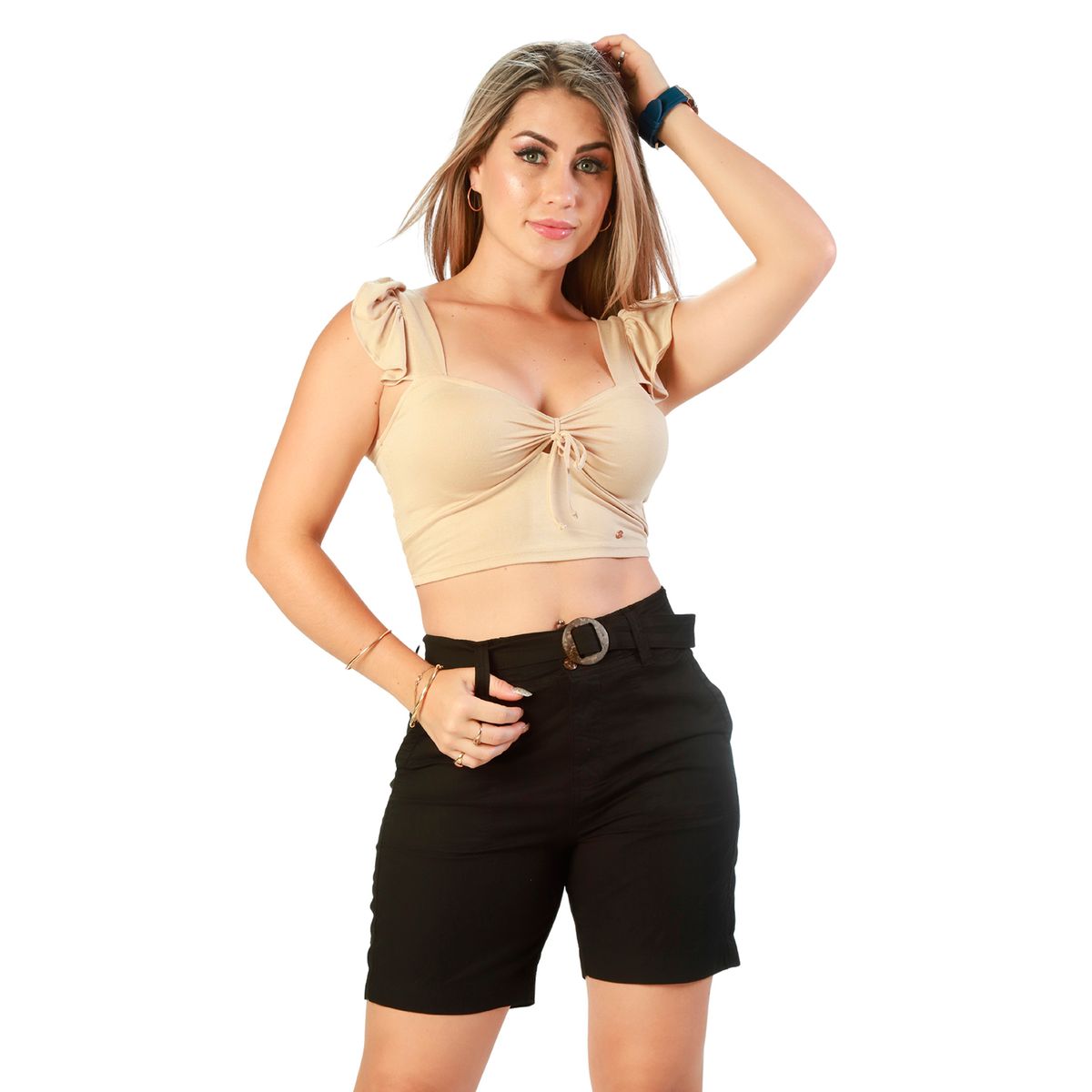 FORDAN JEANS - Torero C/elastico-cintura Cod3908.