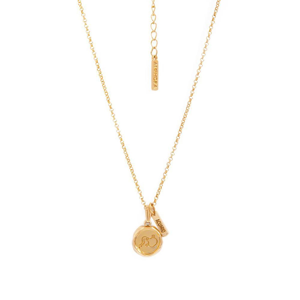 AMPHORA - Collar  Acuario Dorado Mujer  Mujer Amphora