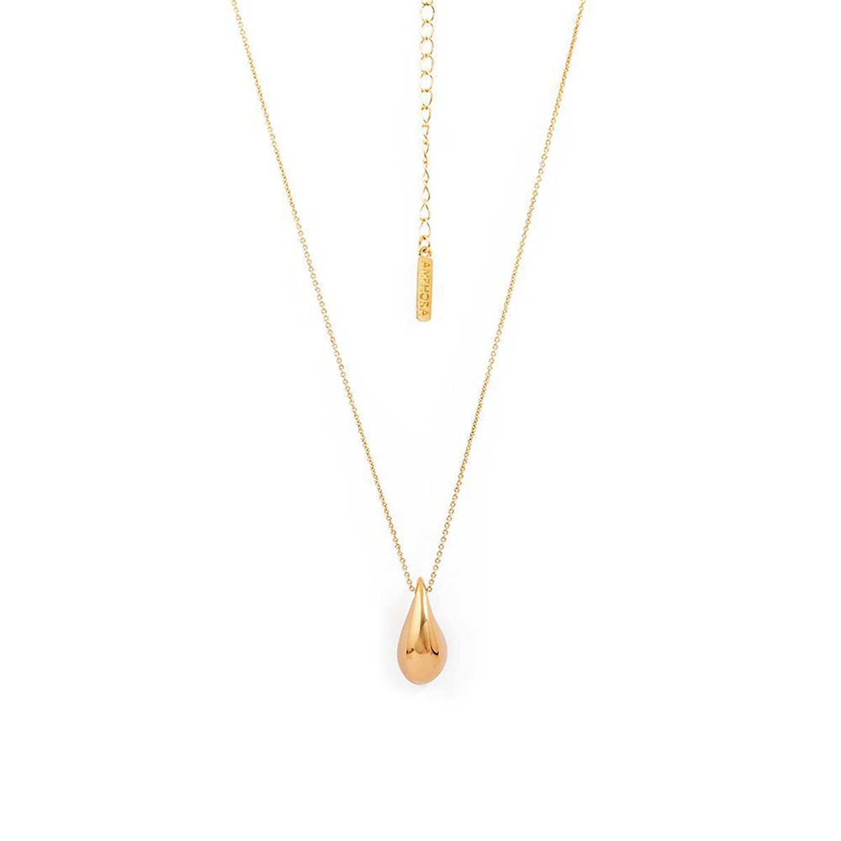 AMPHORA - Collar  Gota Dorado Mujer  Mujer Amphora