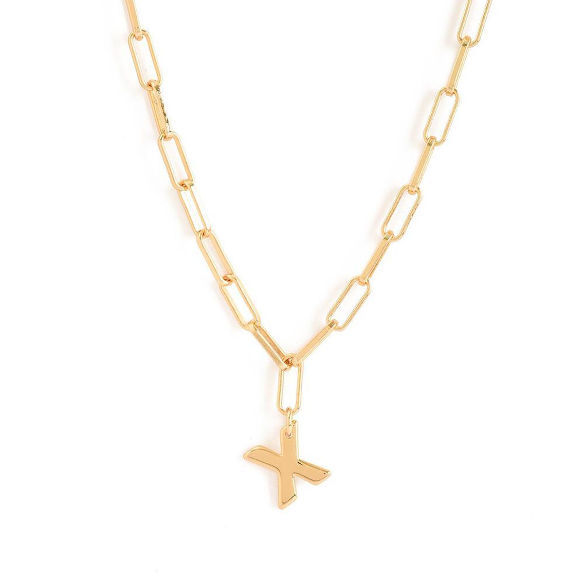 AMPHORA - Collar  Inicial X Dorado Mujer  Mujer Amphora