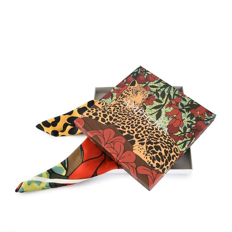 AMPHORA - Pañuelo  Jungle Rojo Mujer Amphora