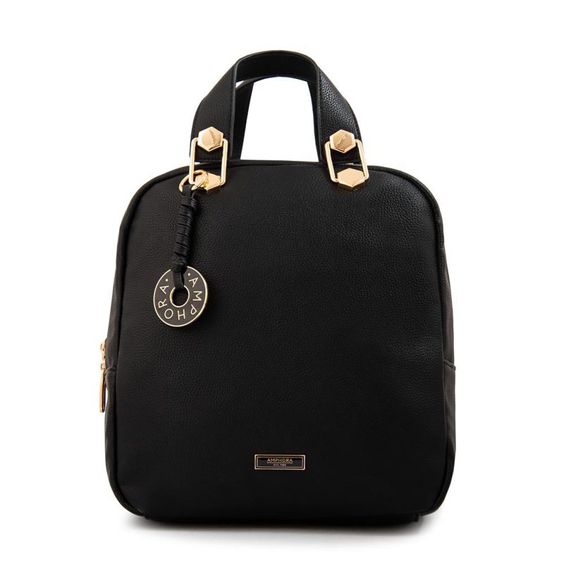 AMPHORA - Mochila  Silvana Negro Mujer Amphora