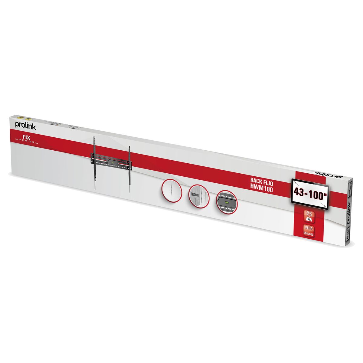PROLINK - Rack Fijo Para Tv 43" A 100" Hwm100