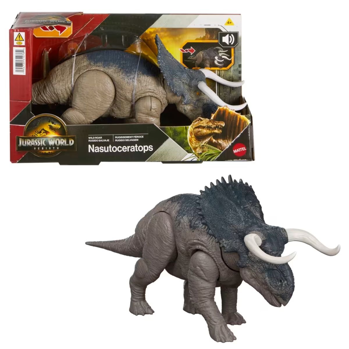 JURASSIC WORLD - Jurassic World Dinosaurio De Juguete Rebirth Rugido Salvaje