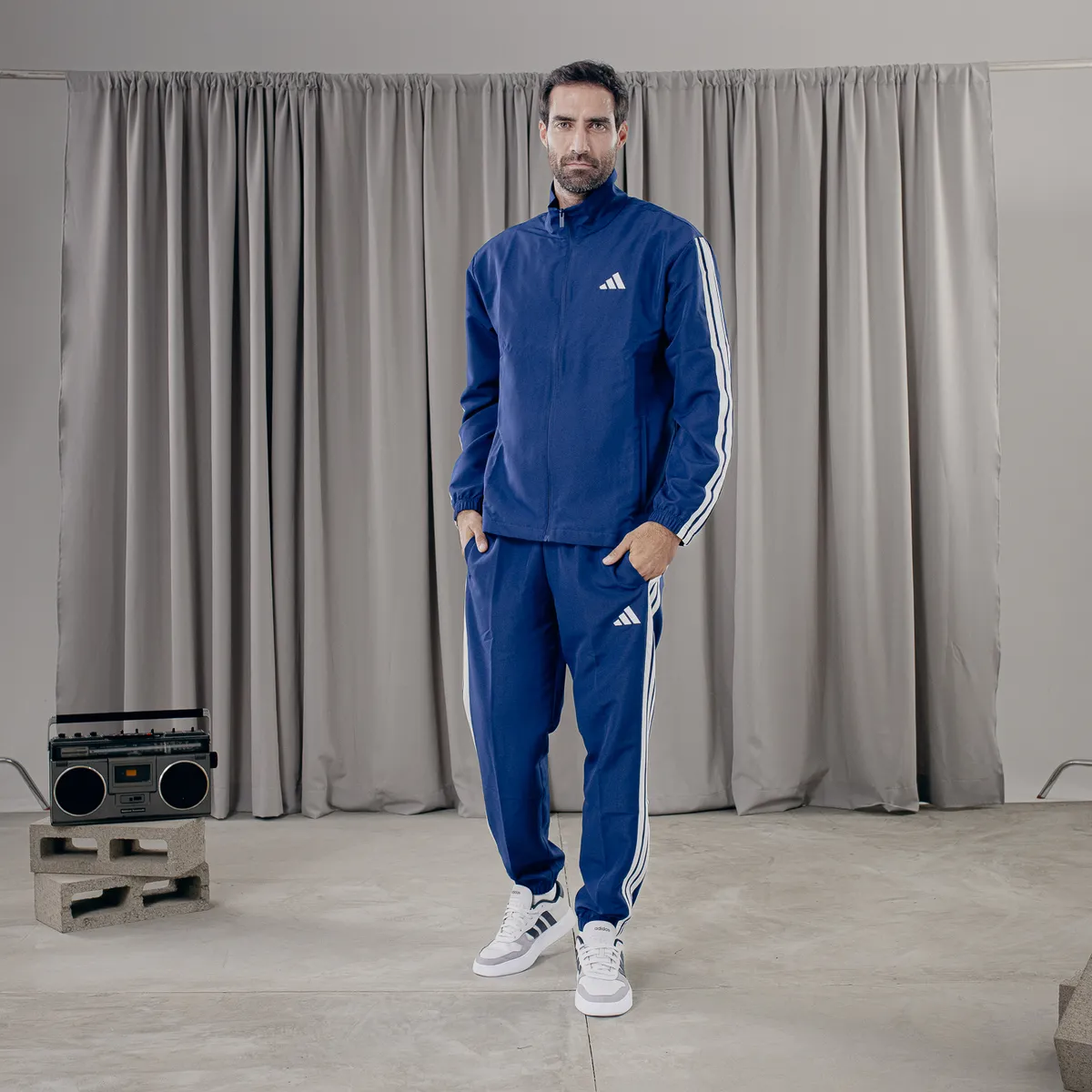 ADIDAS - Buzo Deportivo Hombre Adidas 3 Stripes