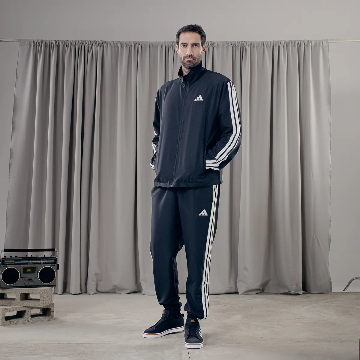 ADIDAS - Buzo Deportivo Hombre Adidas 3 Stripes