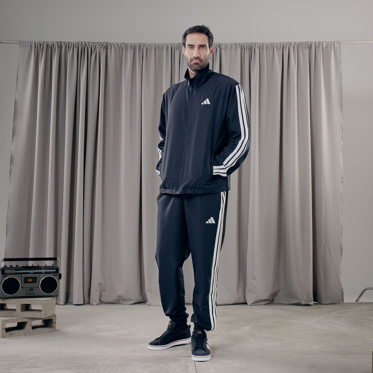 ADIDAS - Buzo Deportivo Hombre Adidas 3 Stripes