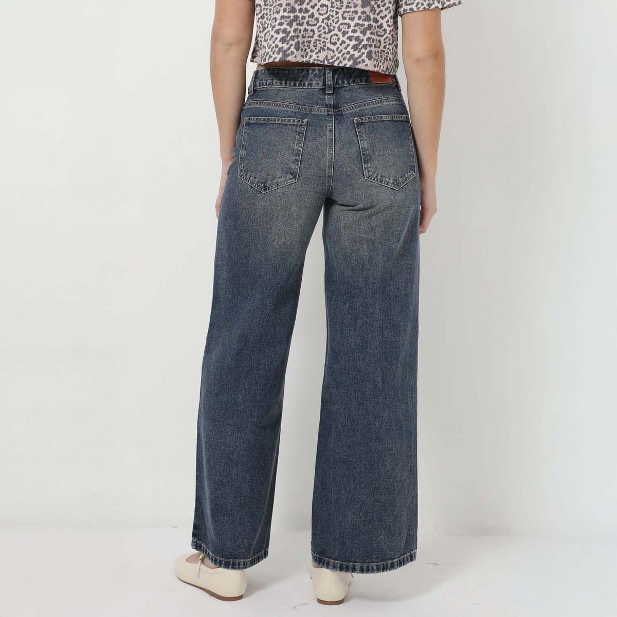 SYBILLA - Jean Wide Leg Low Rise Mujer