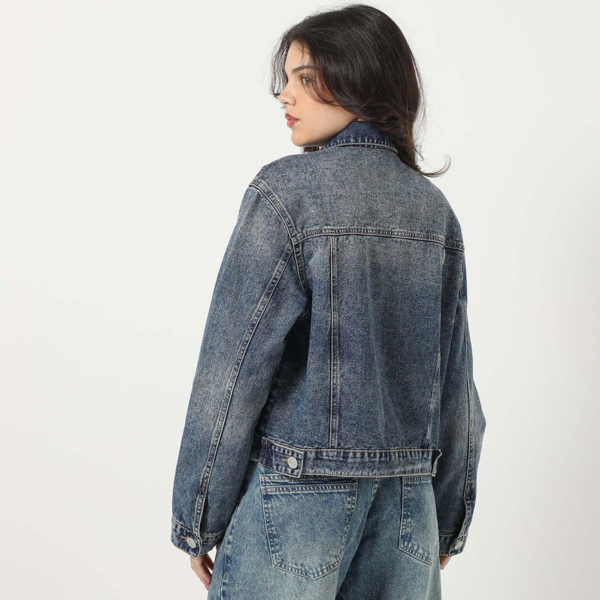 SYBILLA - Casaca Denim Mujer Sybilla