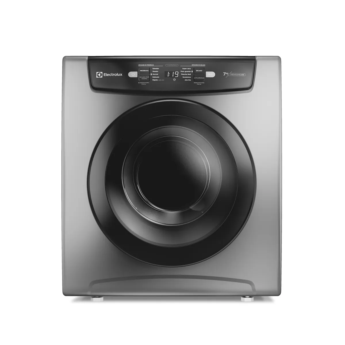 Electrolux - Secadora de ropa de pared y piso Electrolux 7kg Gris Premium Care con Time Control EDEJ07D2JSYG
