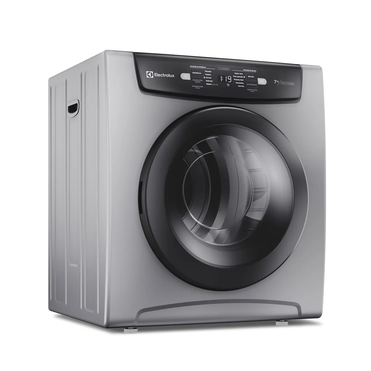Electrolux - Secadora de ropa de pared y piso Electrolux 7kg Gris Premium Care con Time Control EDEJ07D2JSYG