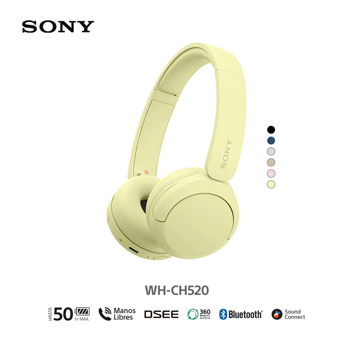 SONY - Sony Audífonos Bluetooth Wh-Ch520
