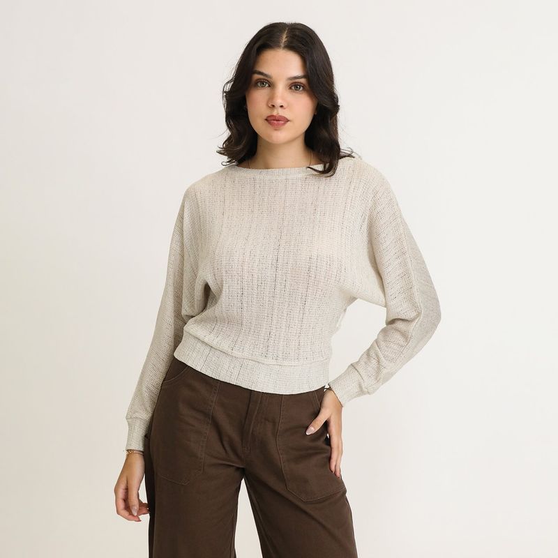 SYBILLA - Chompa Manga Larga Mujer Sybilla