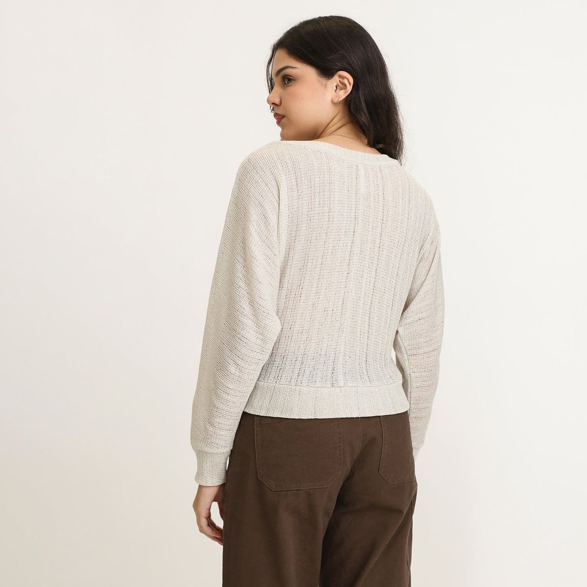 SYBILLA - Chompa Manga Larga Mujer Sybilla