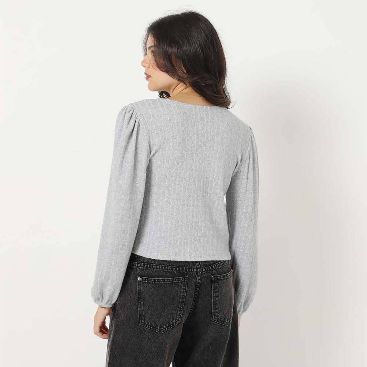 SYBILLA - Chompa Manga Larga Mujer Sybilla