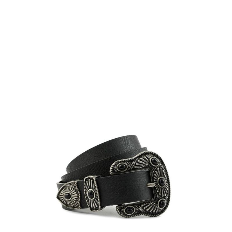 AMPHORA - Cinturón Pancarte Negro Amphora