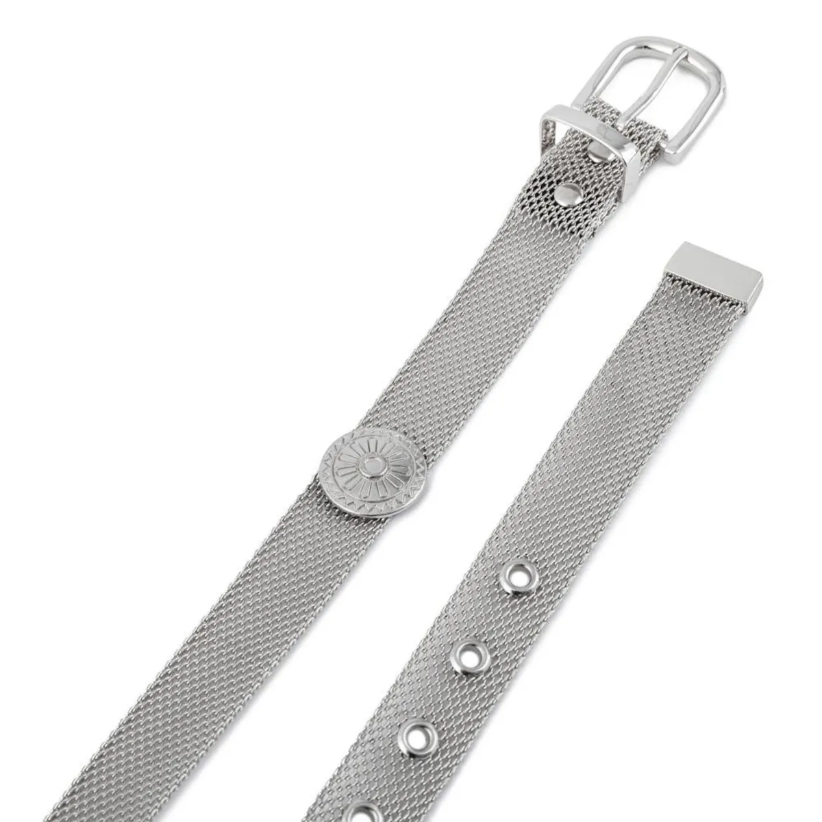 AMPHORA - Cinturón Leipzig Plateado Amphora