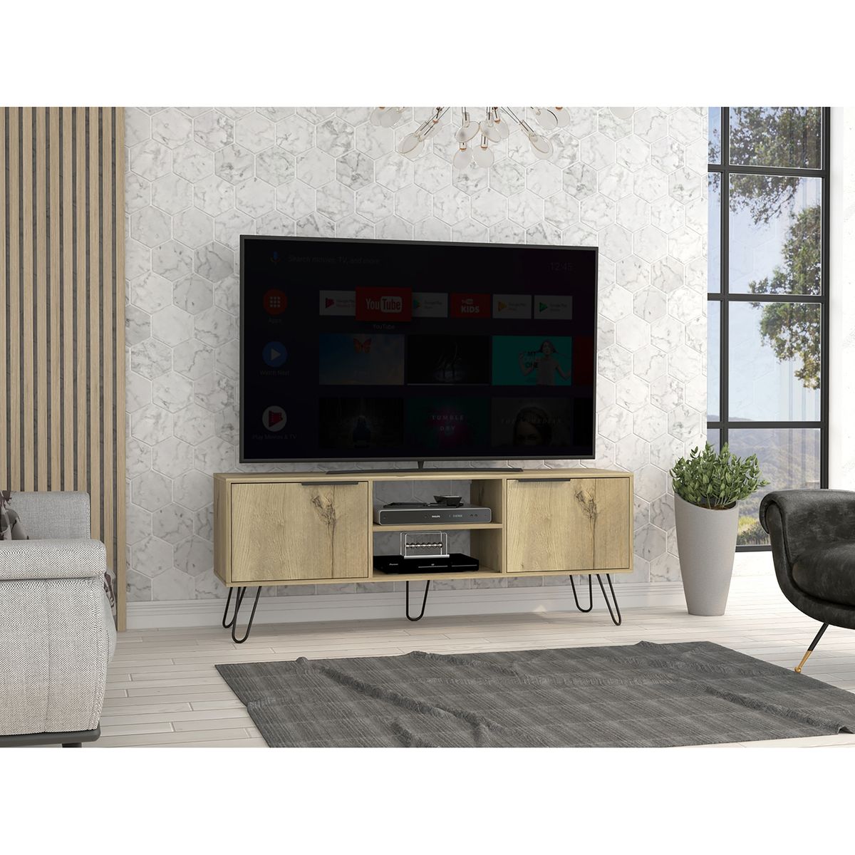 TUHOME - Rack Tv65 Augusta Duna Wengue