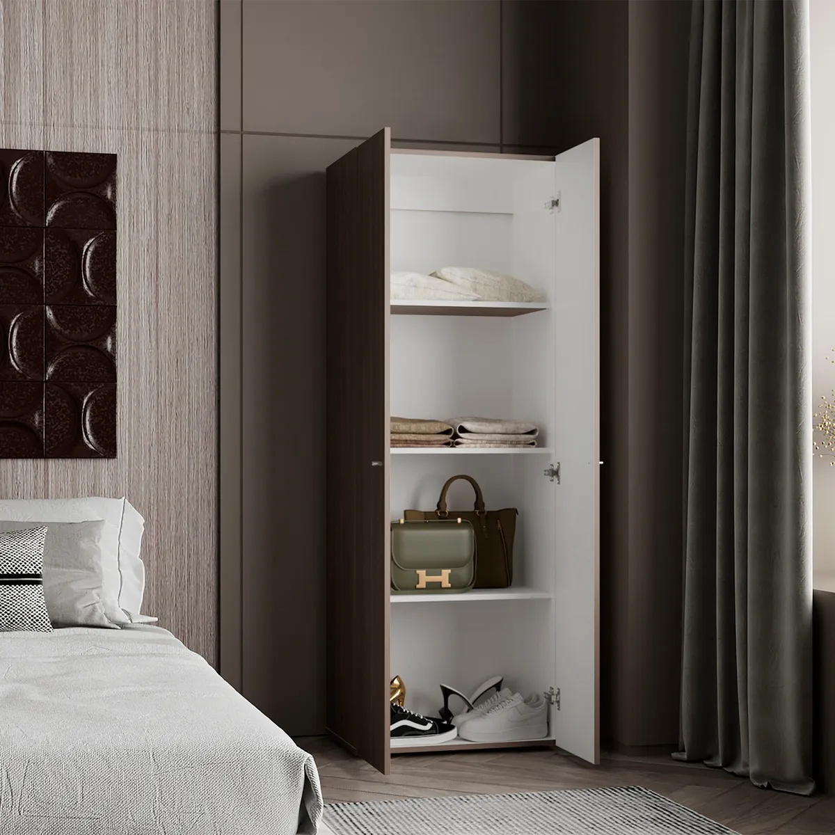 TUHOME - Ropero 2 Puertas Tu Home