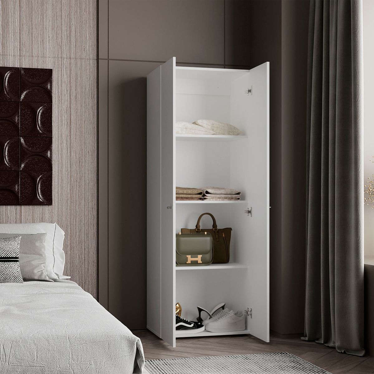 TUHOME - Ropero 2 Puertas Tu Home